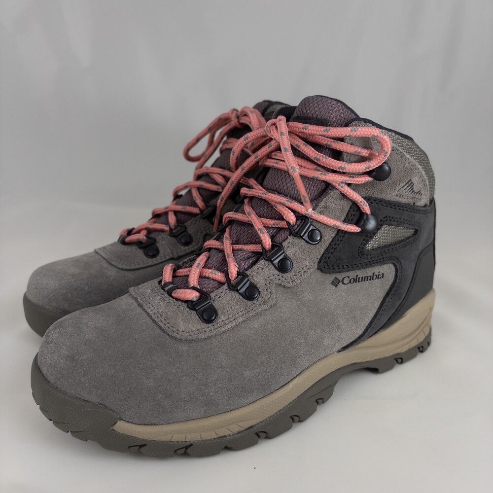 Newton Ridge Columbia Gray and Pink Hiking Ankle Boots